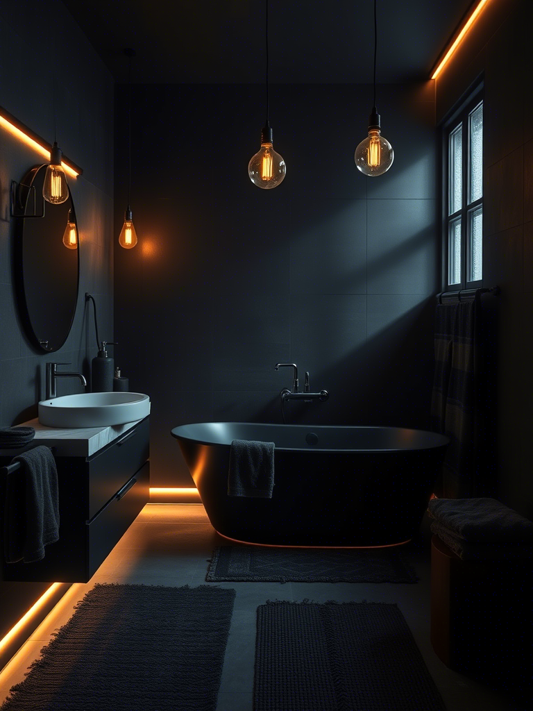 Amazing Dark Bathroom Design Ideas