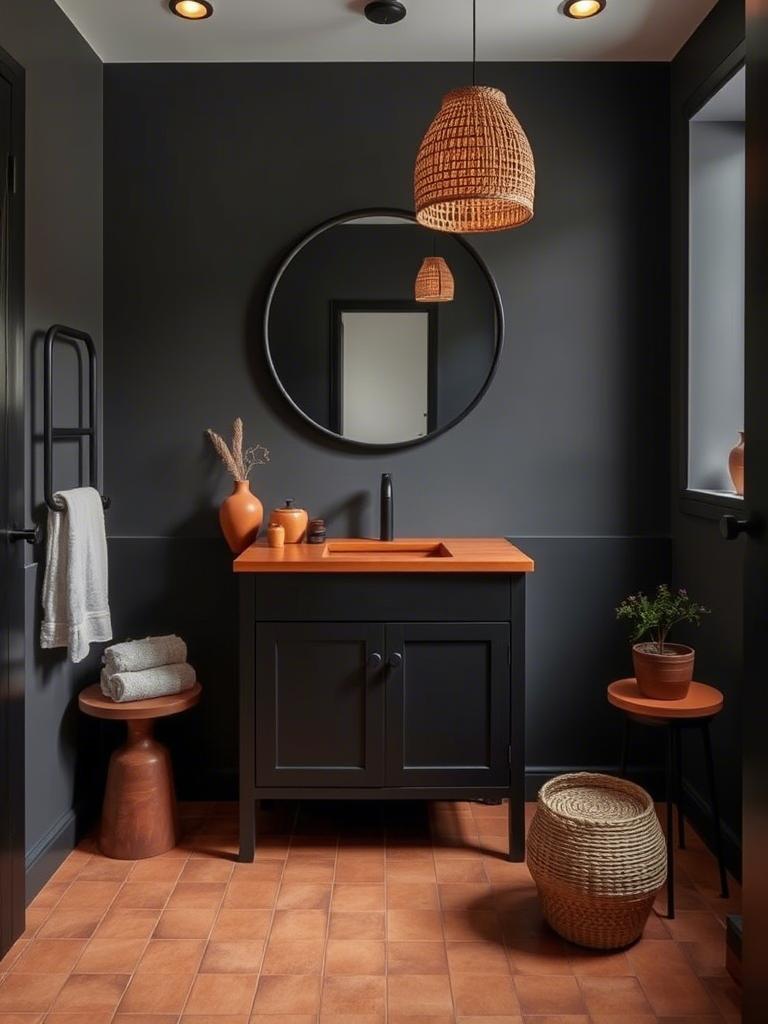 Amazing Dark Bathroom Design Ideas