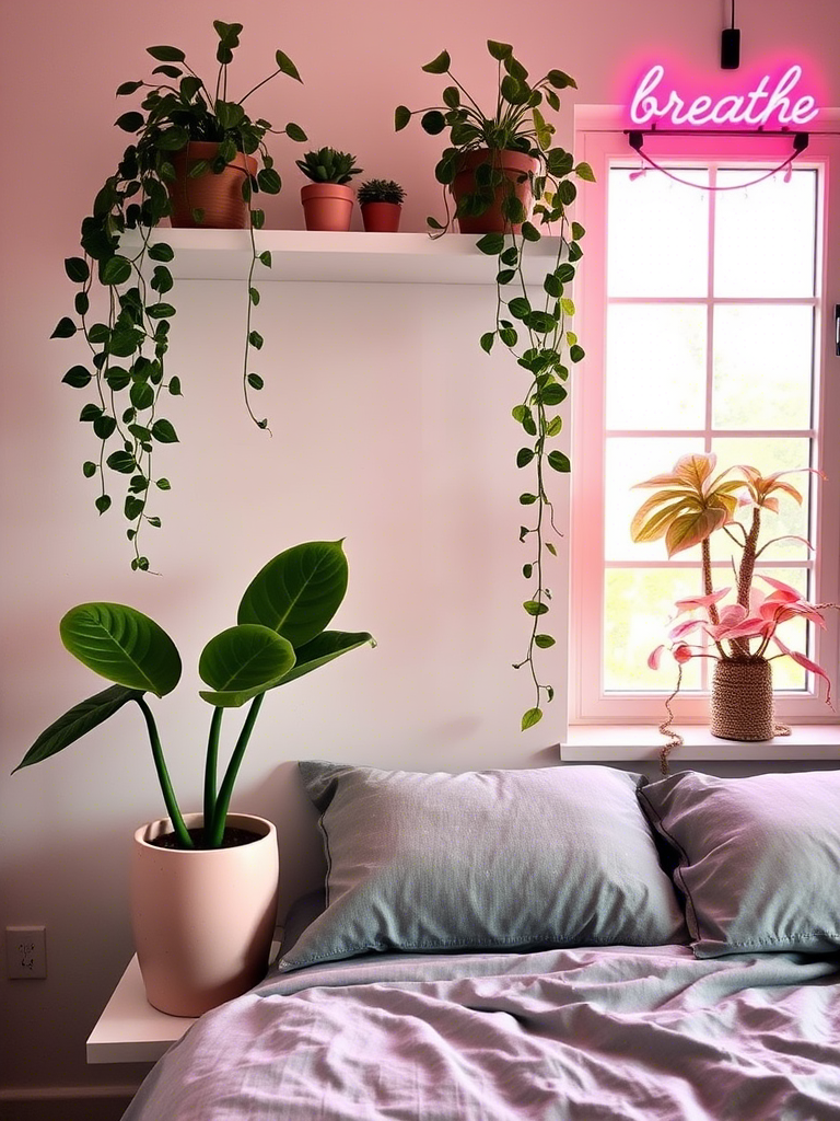 8. Plants in Pink Pots (or Pink Leaves, If You’re Fancy)