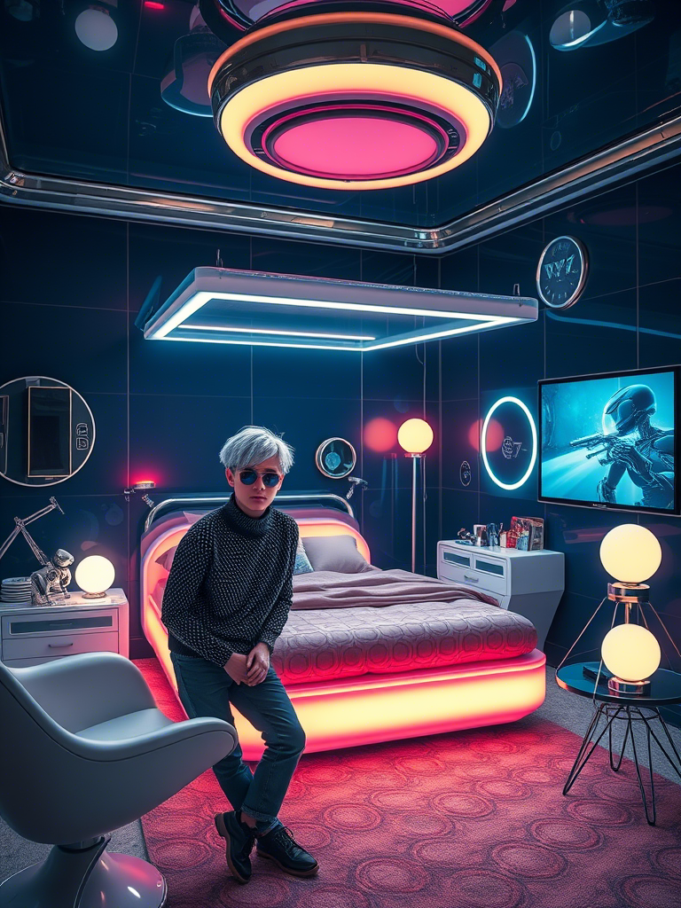 7. Retro-Future Time Traveler Vibes