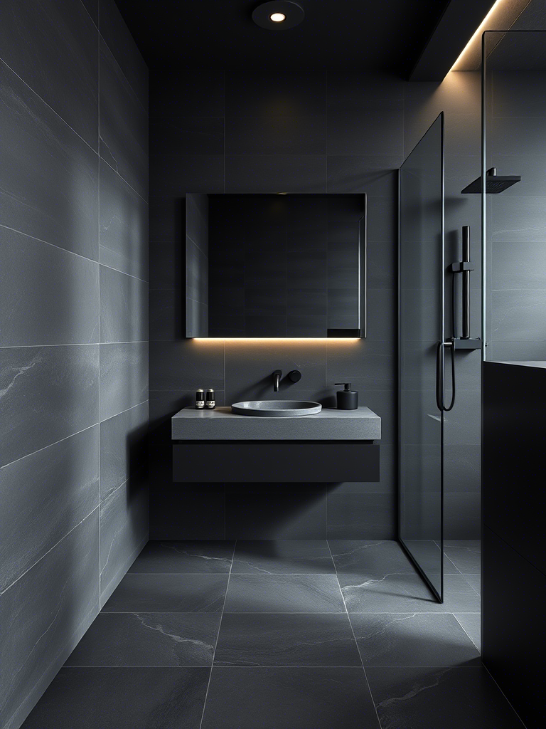 Amazing Dark Bathroom Design Ideas