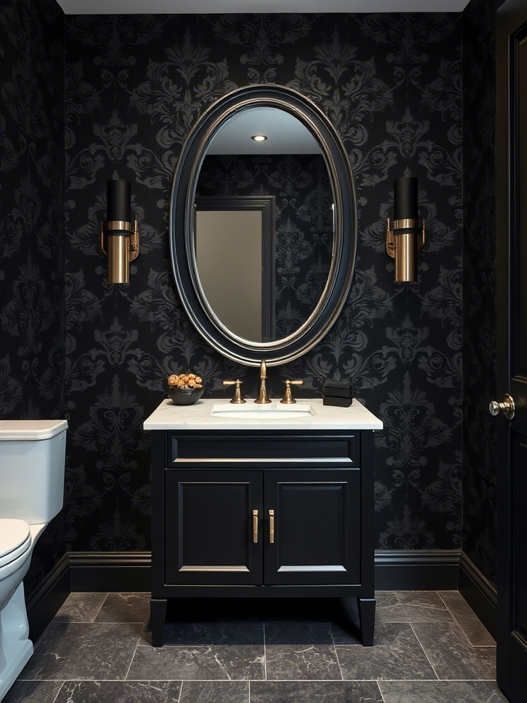 Amazing Dark Bathroom Design Ideas