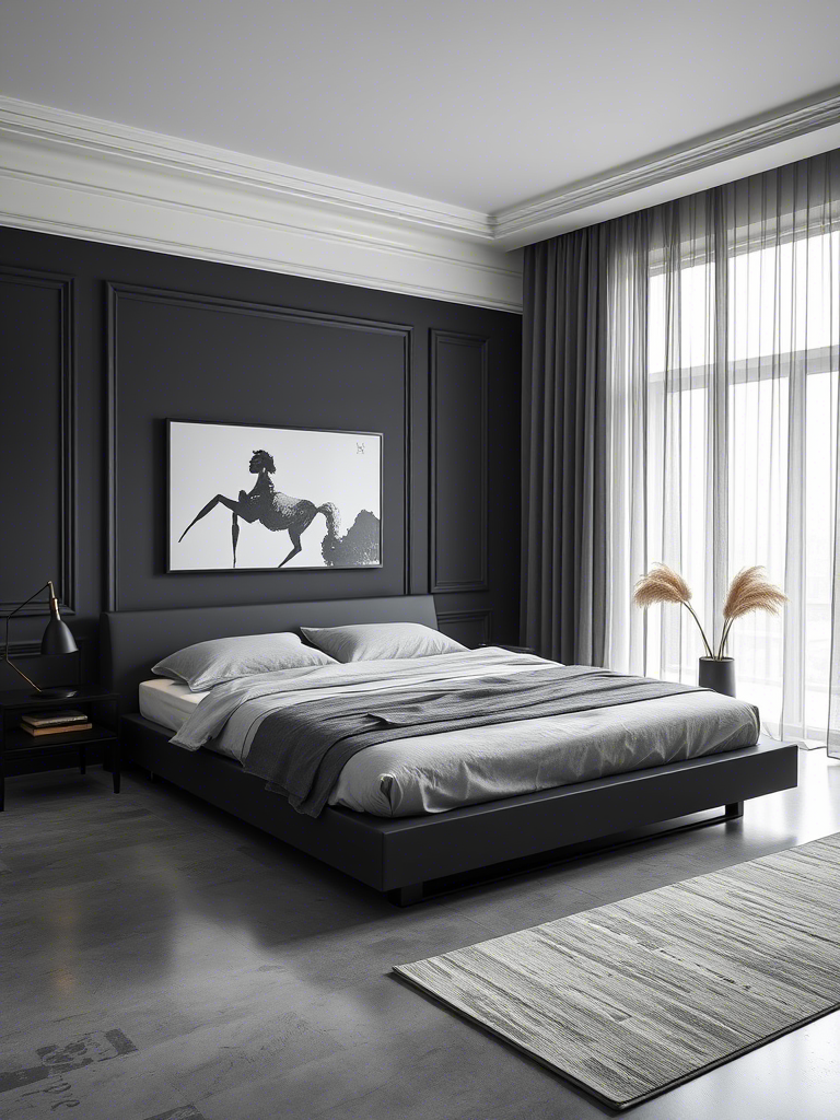 20+ Black and Grey Bedroom Ideas