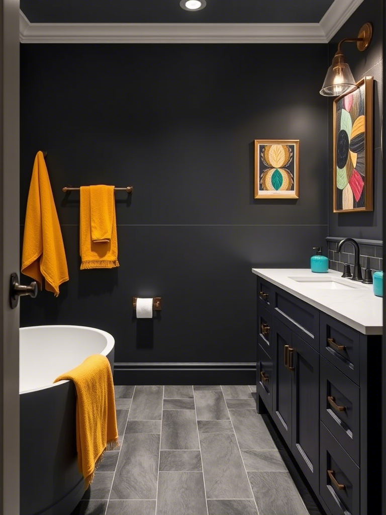 Amazing Dark Bathroom Design Ideas