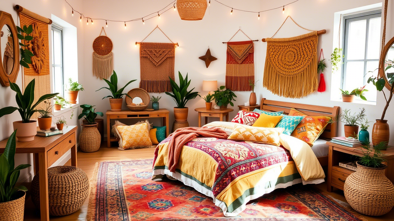 20+ Colorful Boho Bedroom Ideas for a Vibrant and Cozy Space