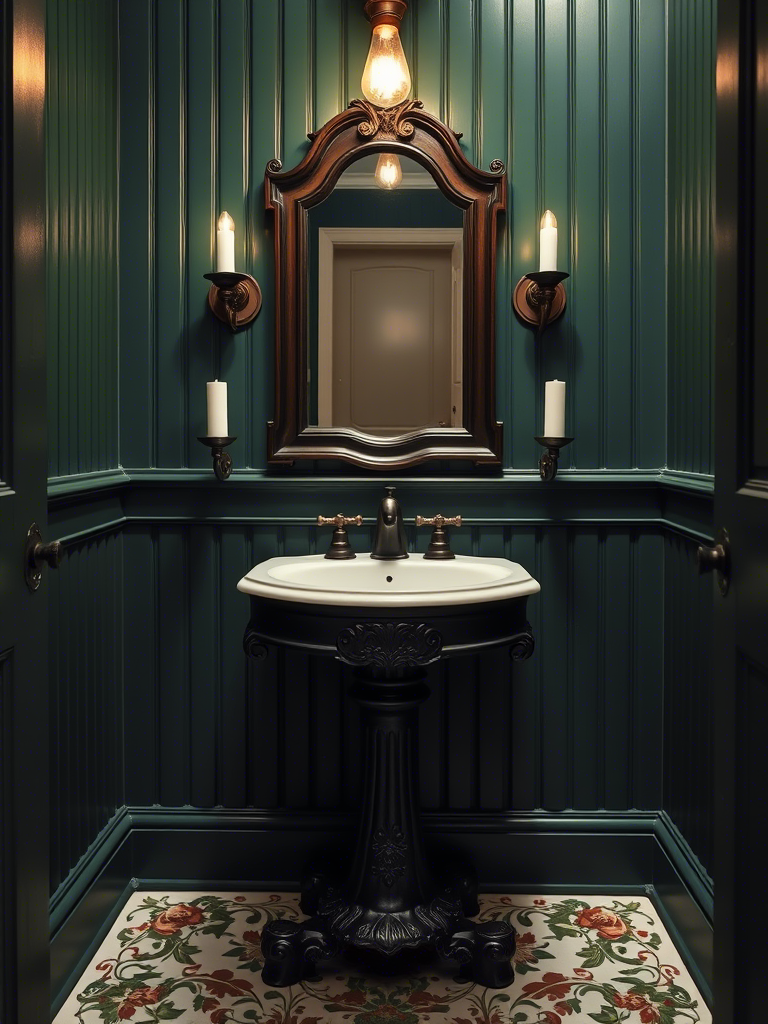 Stylish Powder Room Pedestal Sink Ideas