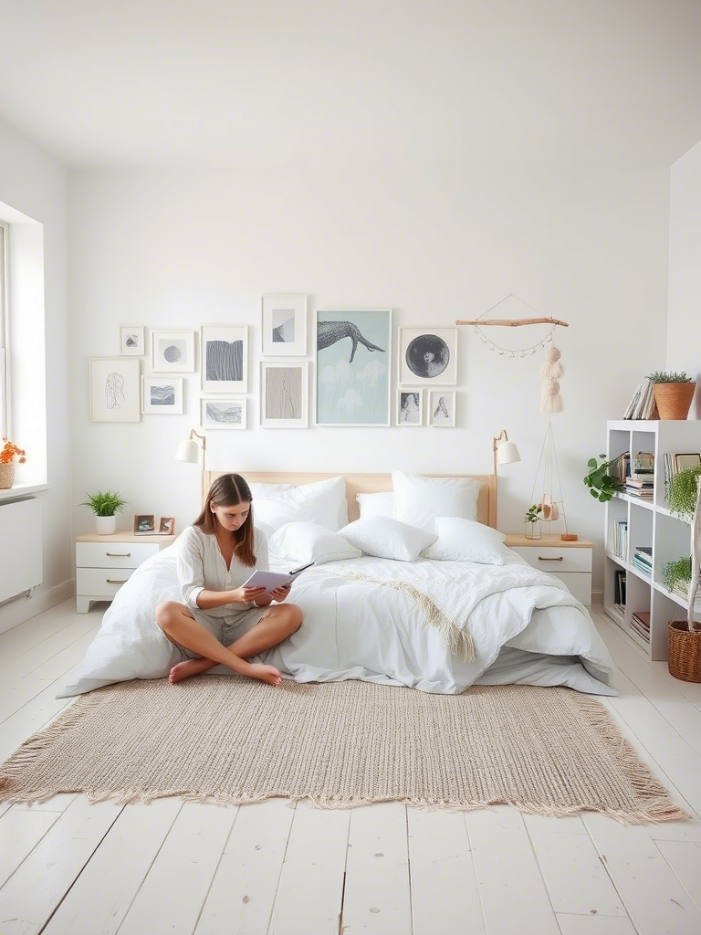 5. Scandinavian Calm with a Touch of Chaos
