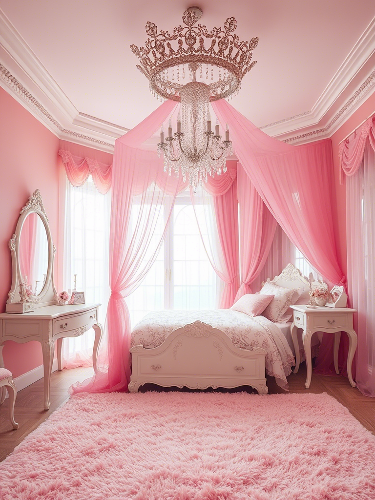 20. Pink Fairy Tale with Crystal Decor