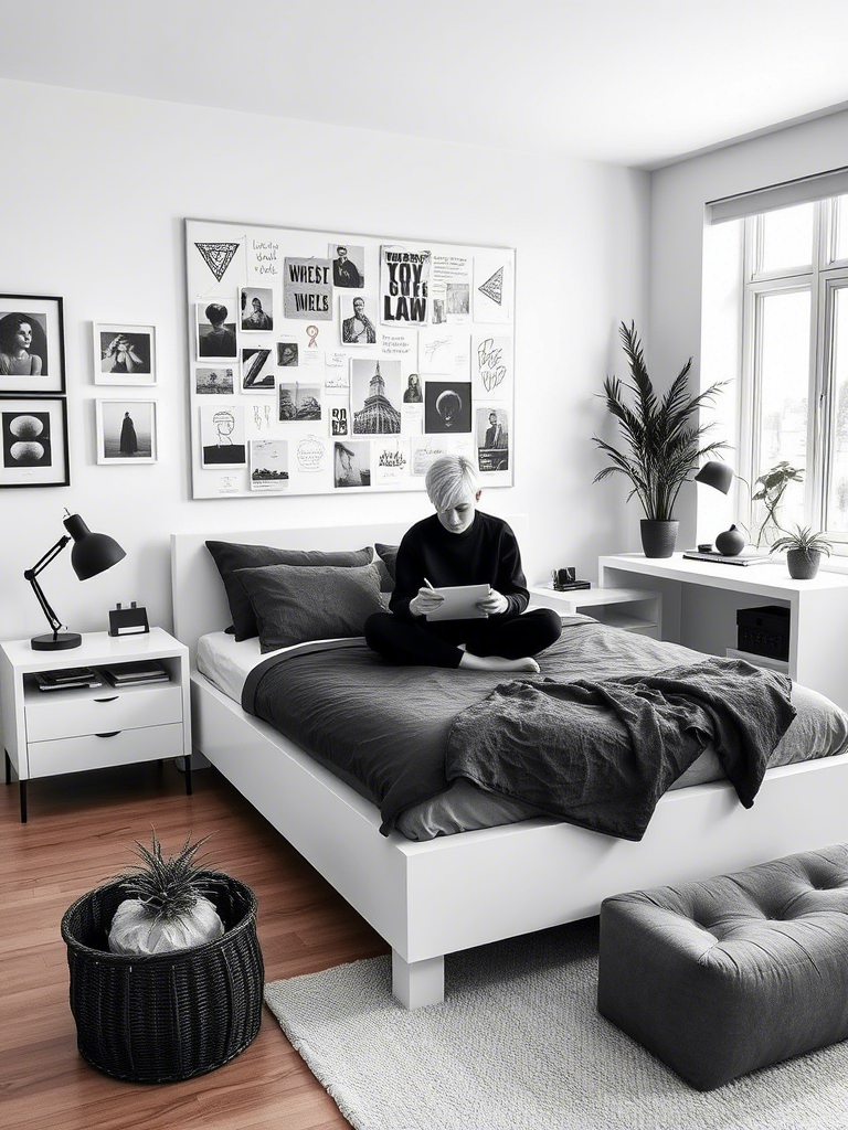 4. Monochrome Mood Board Madness