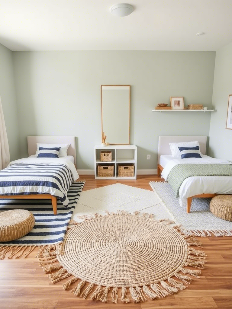 17. Rug Zones That Make the Room Feel Bigger (Weird but True)