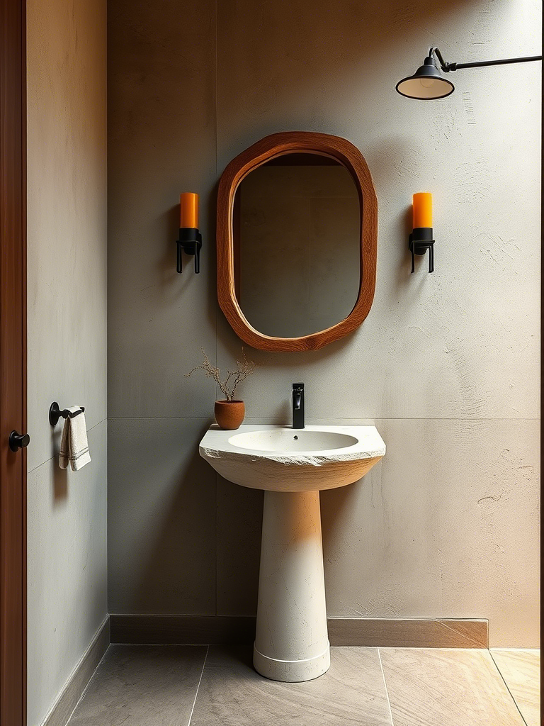 Stylish Powder Room Pedestal Sink Ideas