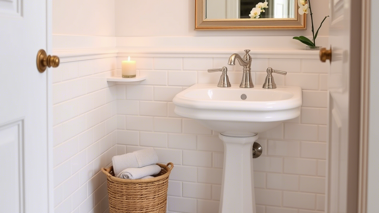 20+ Stylish Powder Room Pedestal Sink Ideas for a Classic Touch