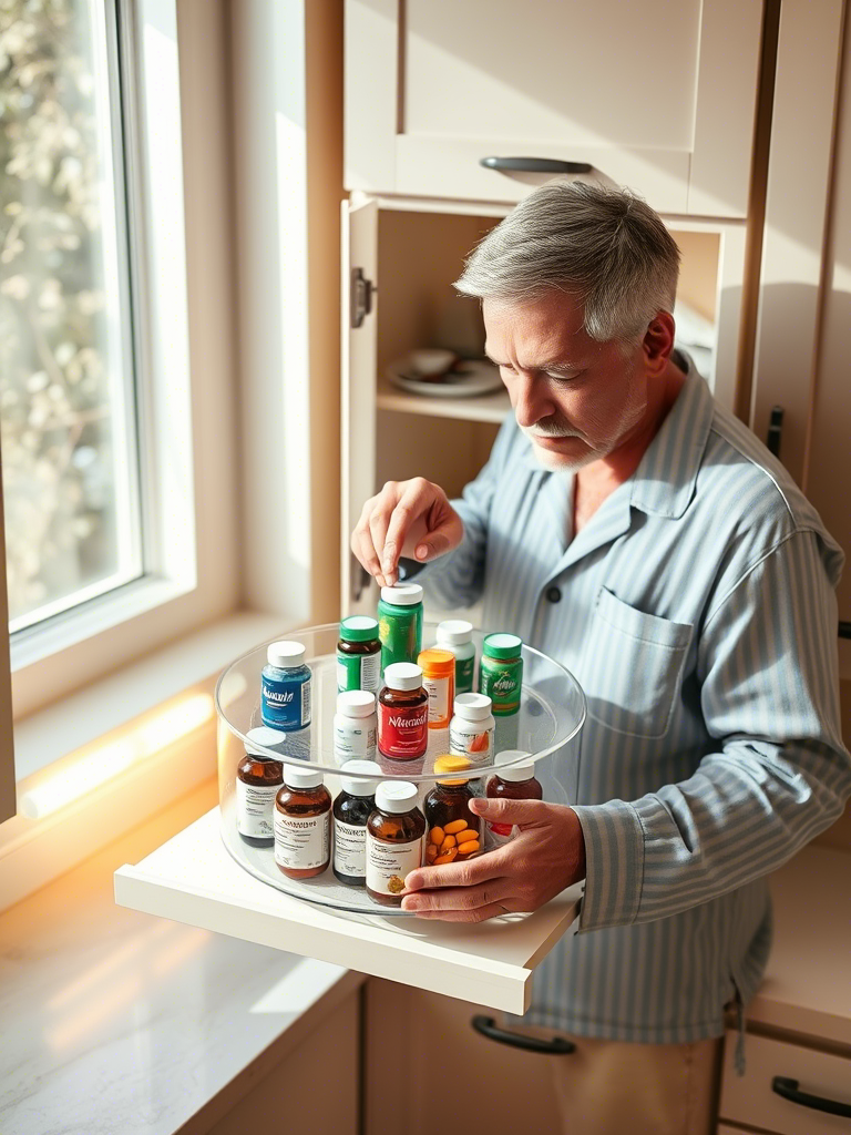 Clever Upper Corner Kitchen Cabinet Organization Ideas