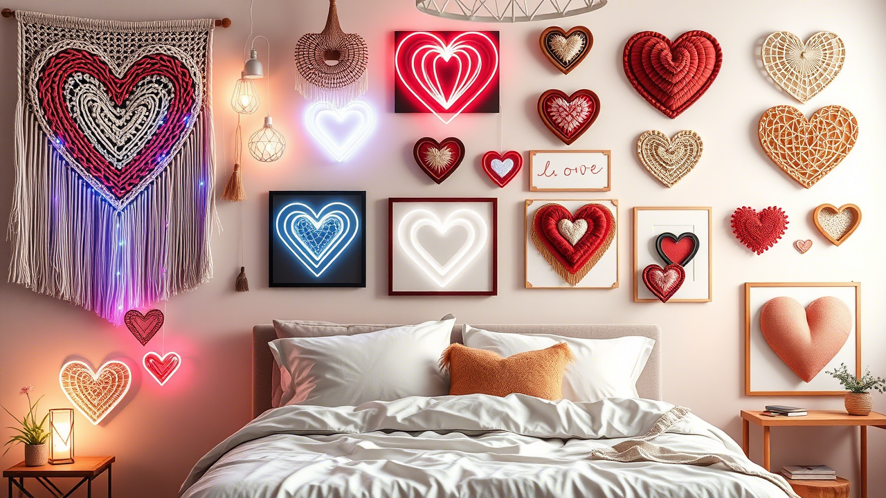 20+ 💘 Heart-Shaped Wall Art Ideas to Celebrate Valentine’s Day in Style 💕