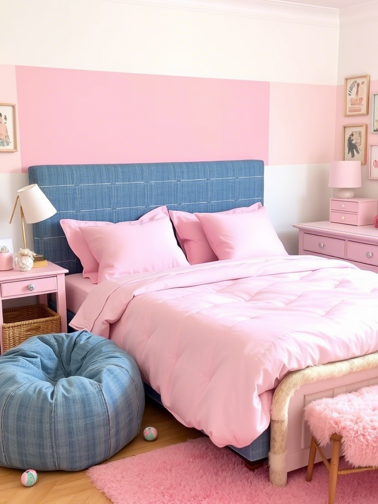 19. Pink & Denim Combo
