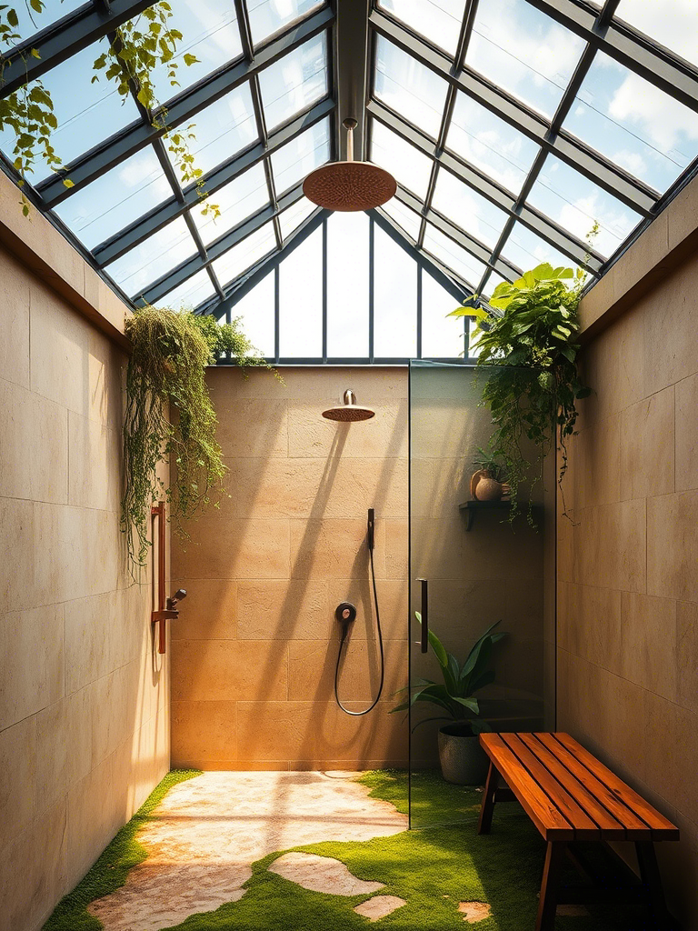 19. Greenhouse-Style Glass Ceiling