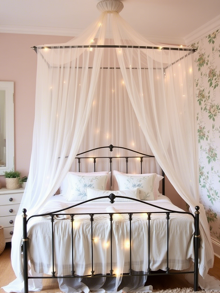 17. Add a Canopy with Light Fabrics
