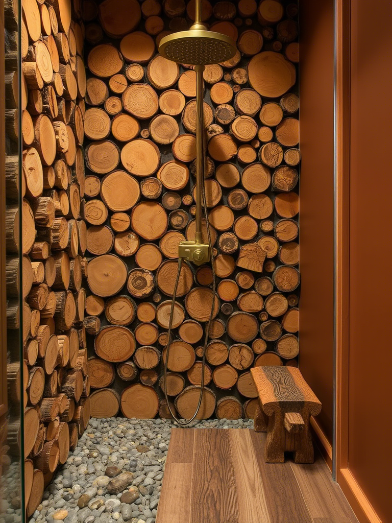 15. Log Slice Feature Wall