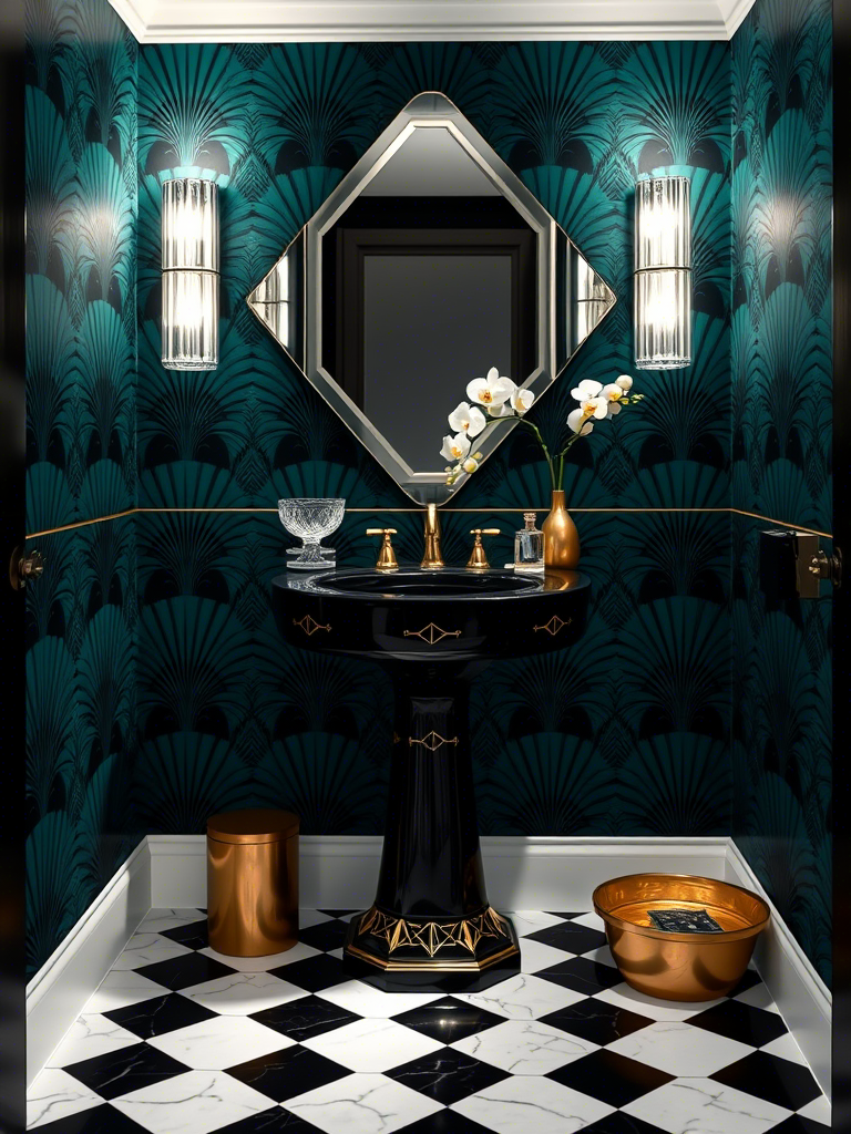 Stylish Powder Room Pedestal Sink Ideas
