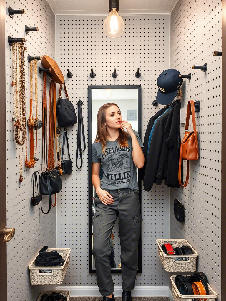 11. Turn That Closet Wall Into a Pegboard Paradise