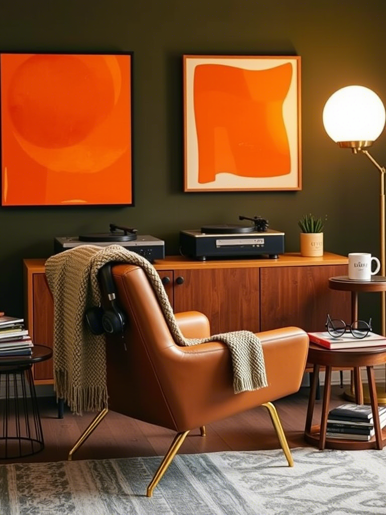 18. The Retro Vinyl Listening Chair