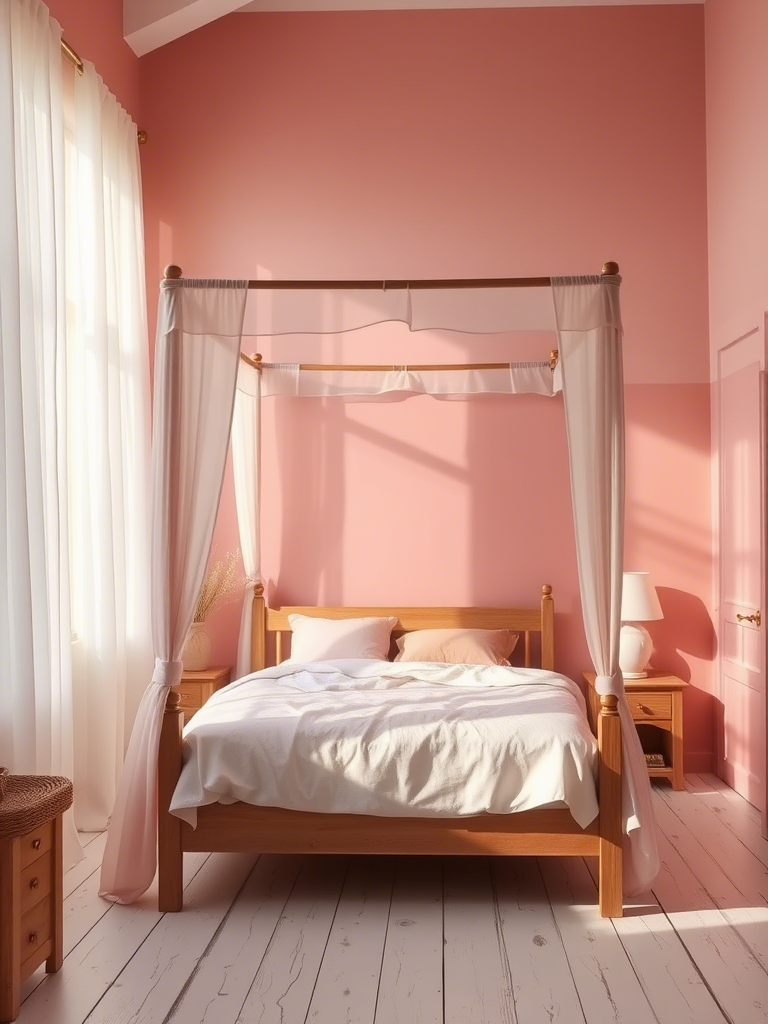 11. Pink Ombre Walls
