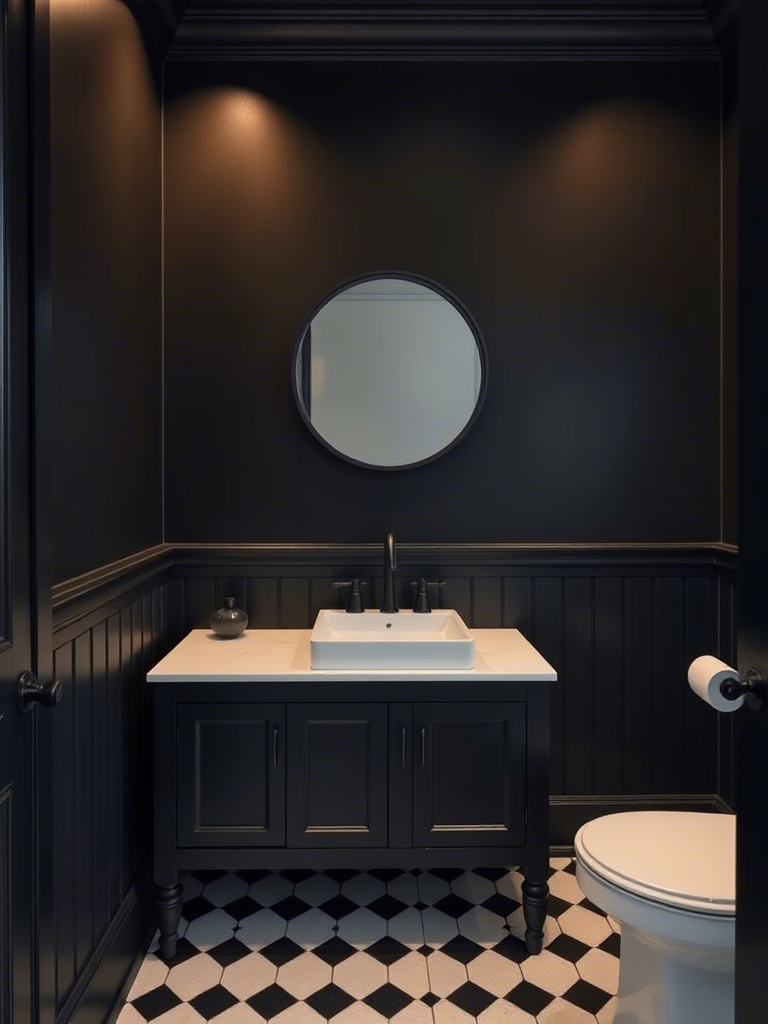 Amazing Dark Bathroom Design Ideas