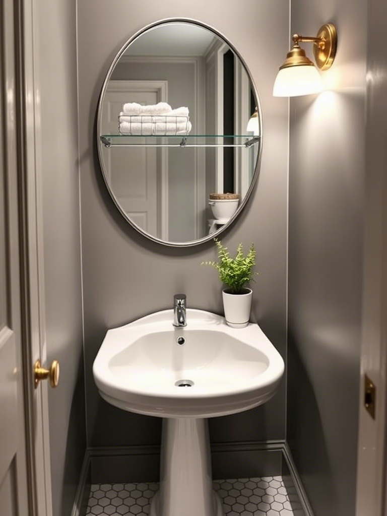 Stylish Powder Room Pedestal Sink Ideas