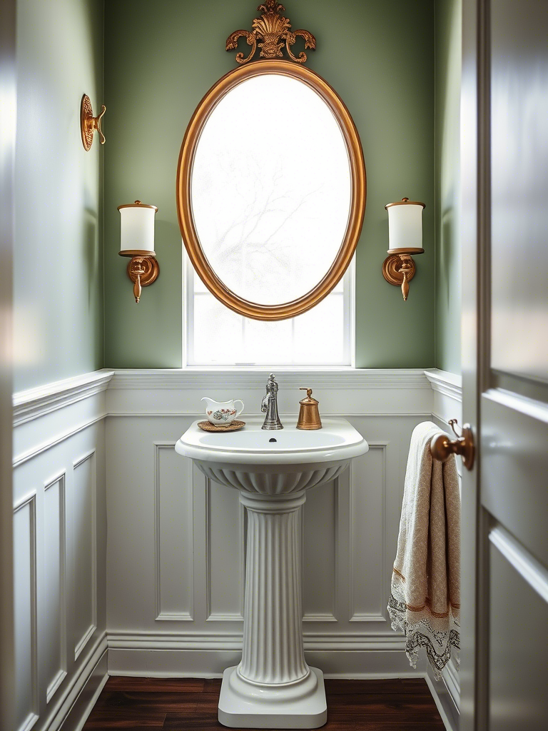 Stylish Powder Room Pedestal Sink Ideas