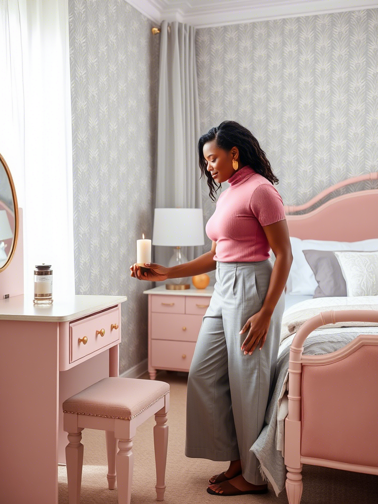 Pink and Grey Bedroom Color Schemes