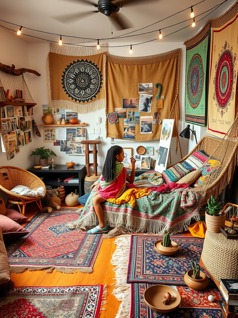 3. Boho Bunker With Maximalist Chaos