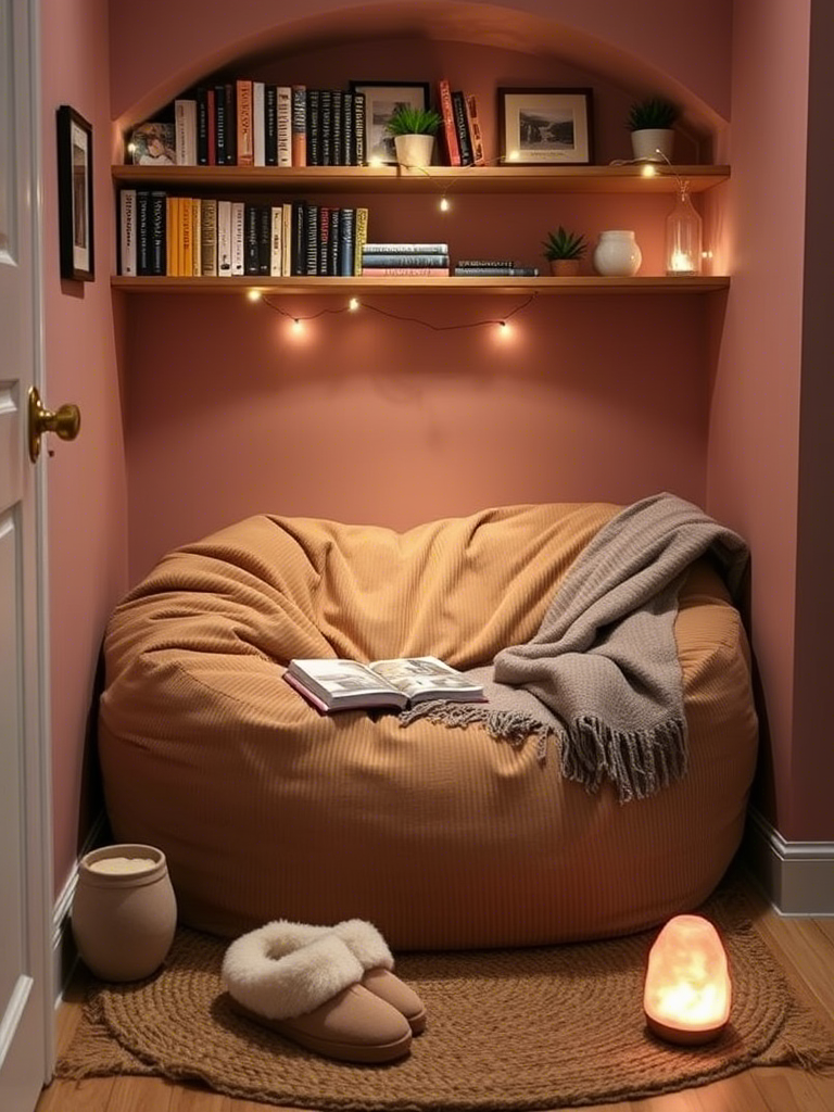 2. Books, Blankets, and a Beanbag (Or Two)
