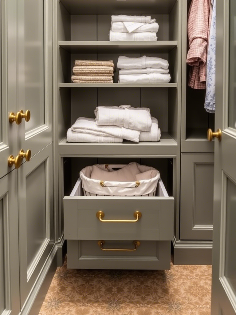 17. Integrate a Small Laundry Hamper