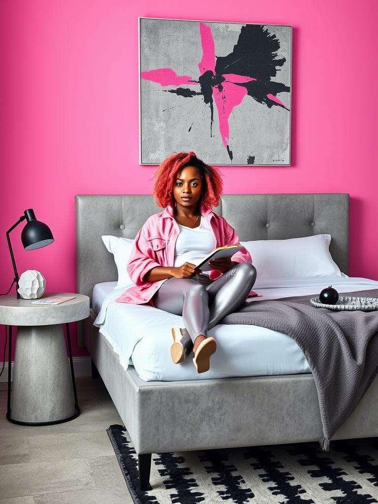 Pink and Grey Bedroom Color Schemes