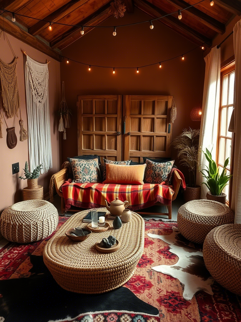 4. Boho Chic Floor Situation: The Sit-Down Lounge