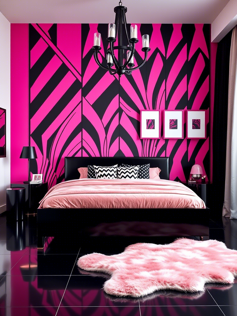 12. Pink and Black Graphic Patterns