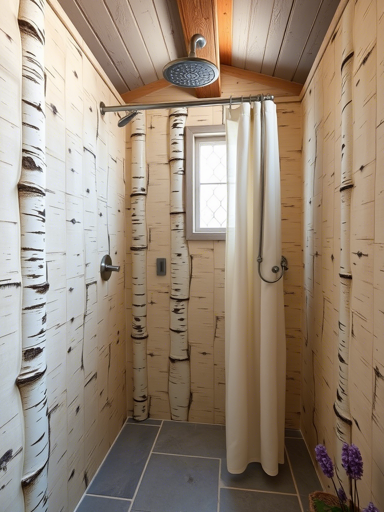 18. Birch Bark Walls with Tin Accents