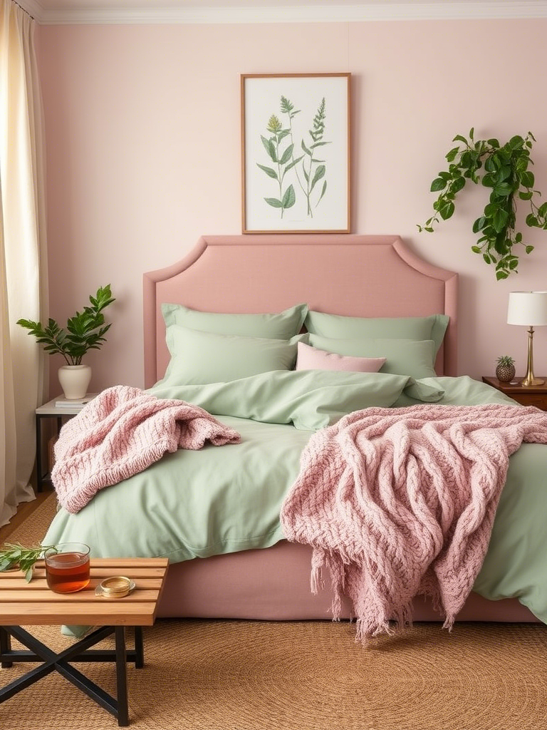 9. Pink + Green = Earthy Luxe