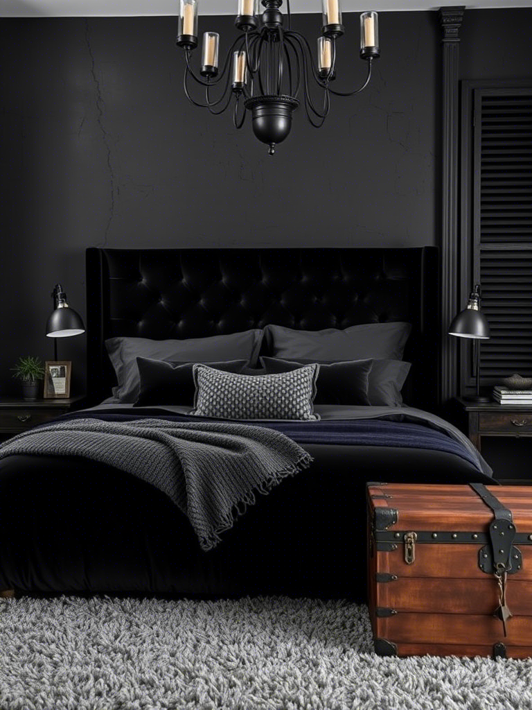 20+ Black and Grey Bedroom Ideas