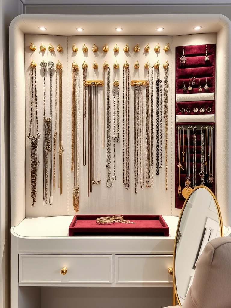 18. Create a Jewelry Organizer Wall