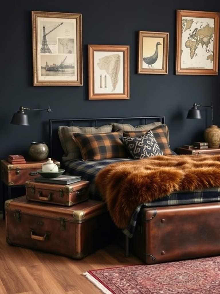 19. Vintage Suitcases as Side Tables