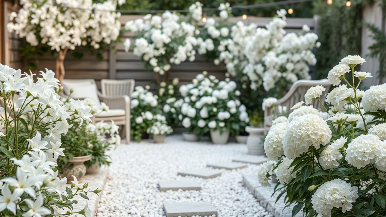20+ White Garden Ideas That Bring Peace and Purity Outdoors
