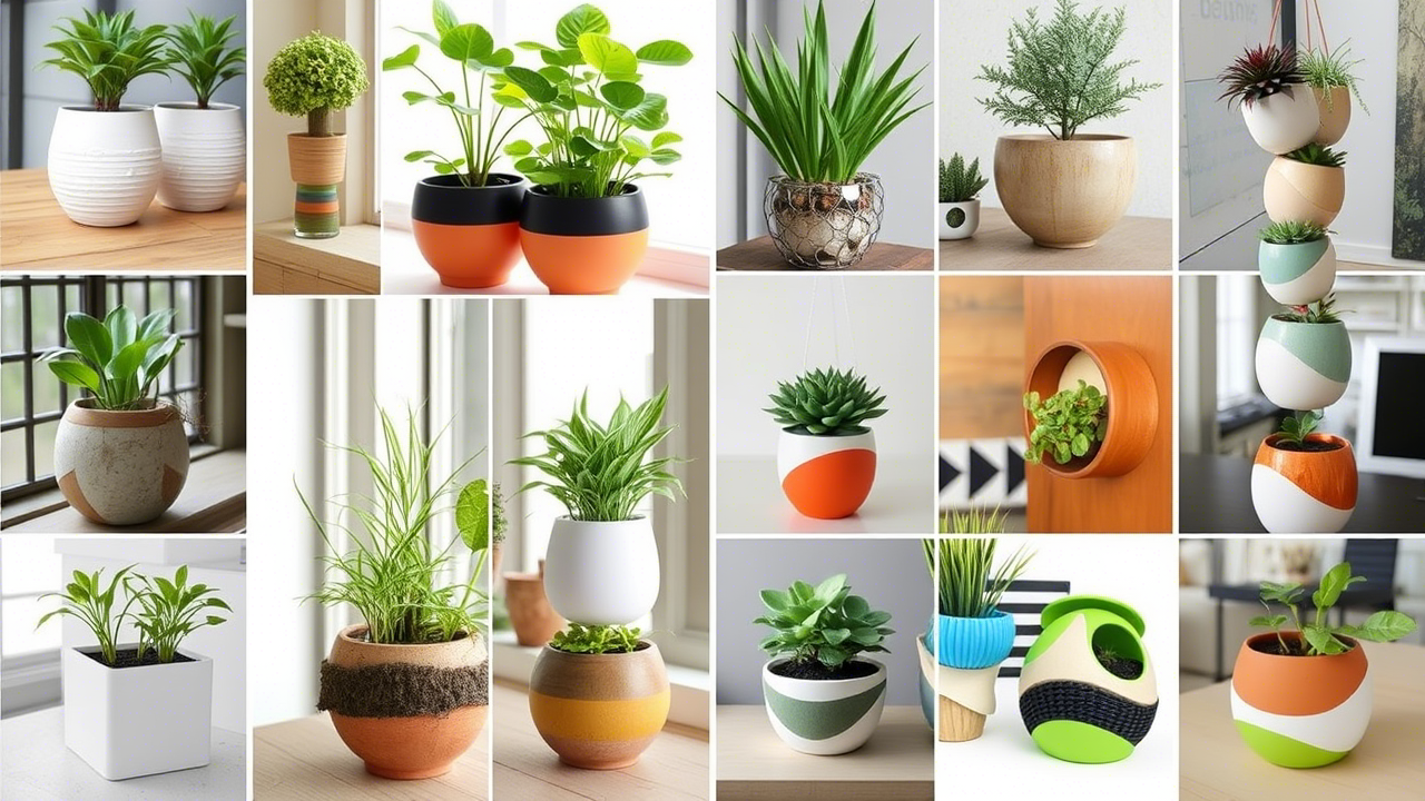 20+ Flower Pot Designs That Will Make Your Plants Swoon