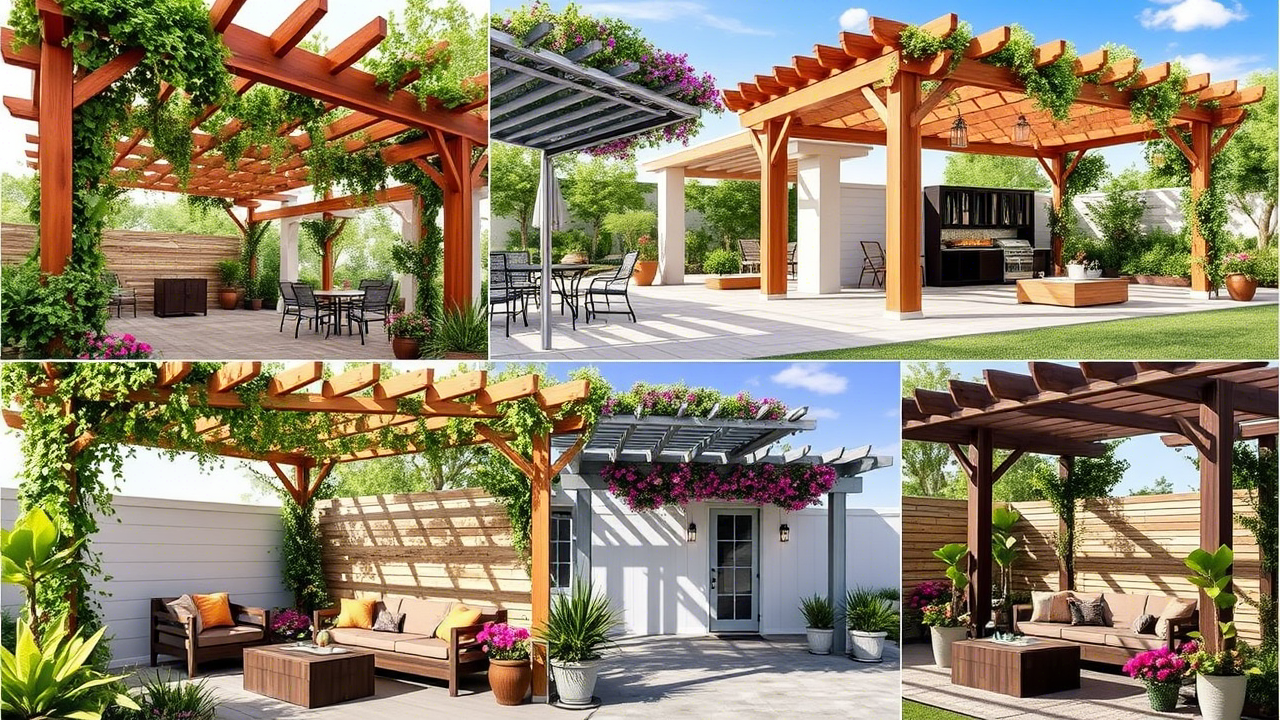 20+ Stunning Pergola Ideas to Transform the Outdoor Space