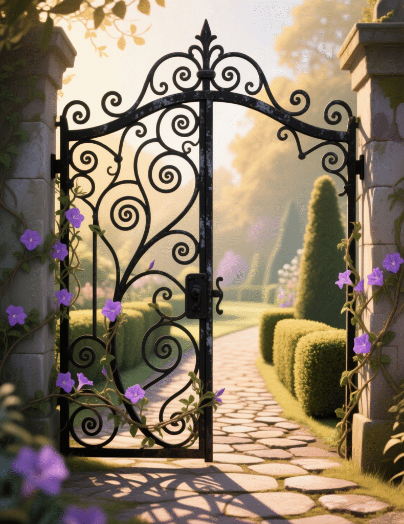 20+ Beautiful Metal Garden Gates That Add Personality