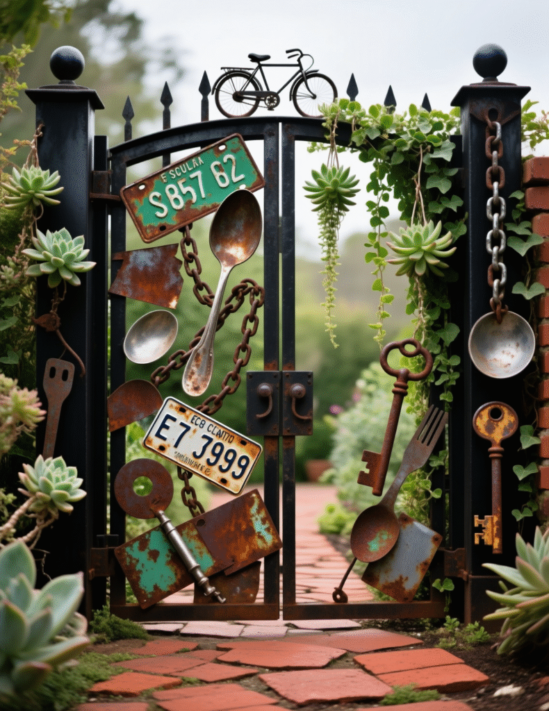 20+ Beautiful Metal Garden Gates That Add Personality