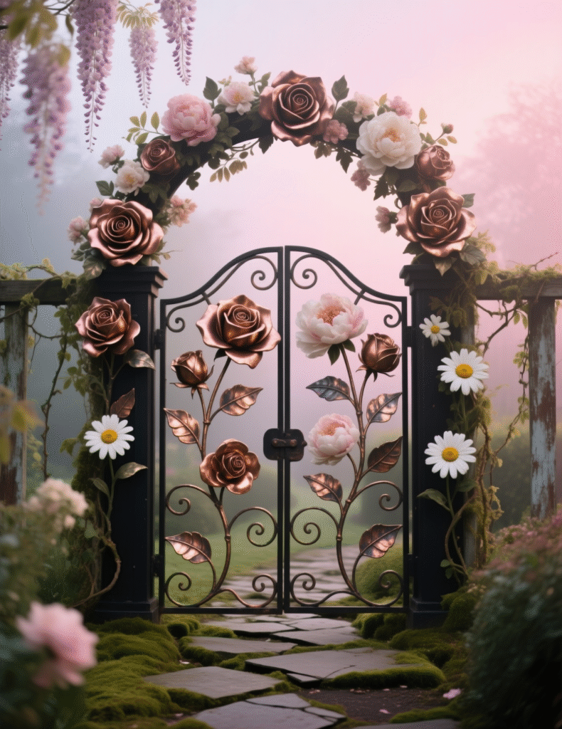 20+ Beautiful Metal Garden Gates That Add Personality
