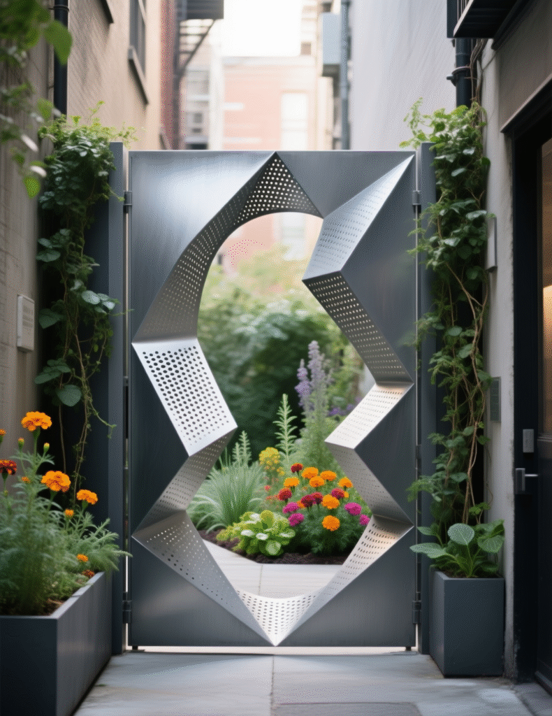 20+ Beautiful Metal Garden Gates That Add Personality