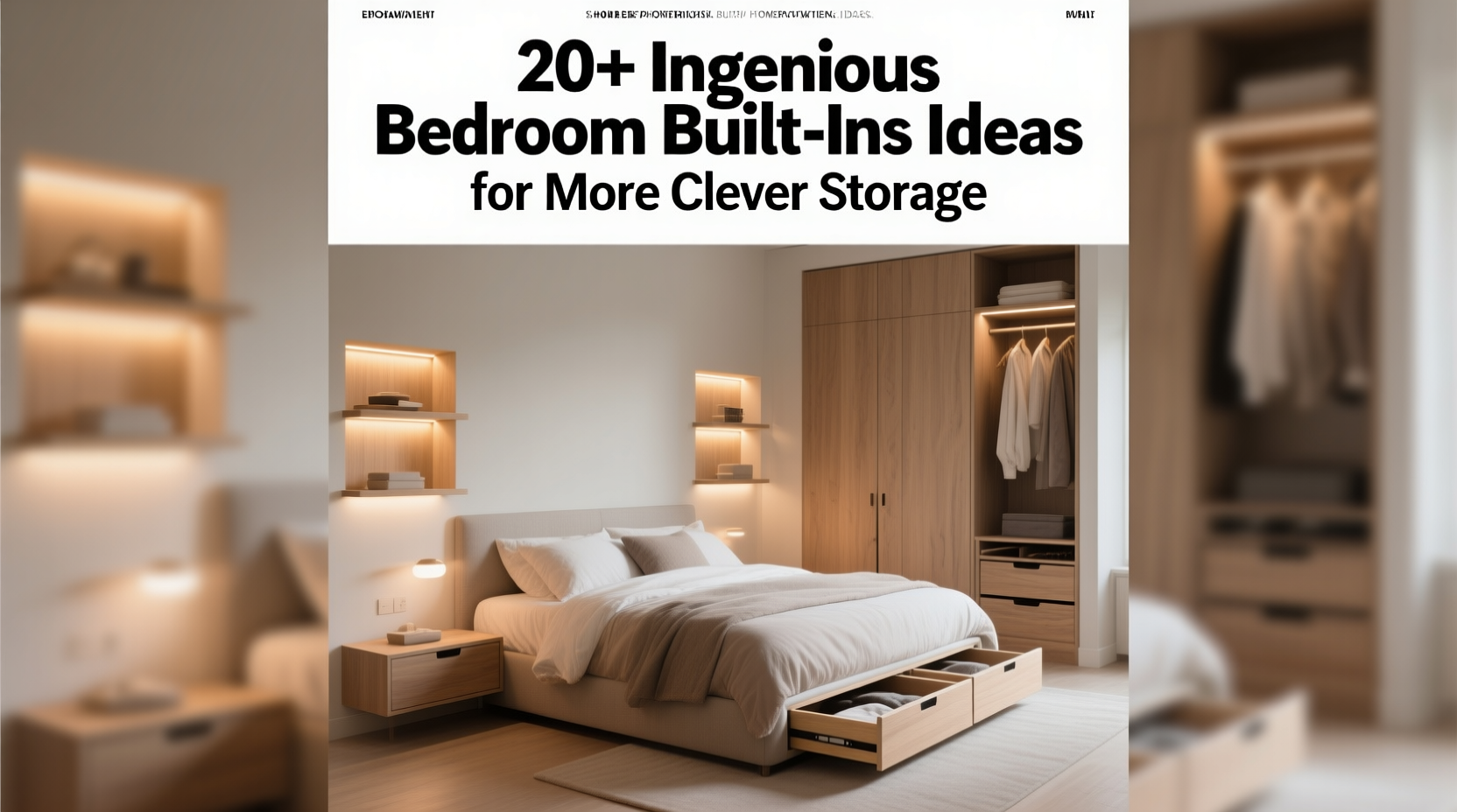 20+ Ingenious Bedroom Built-Ins Ideas for More Clever Storage