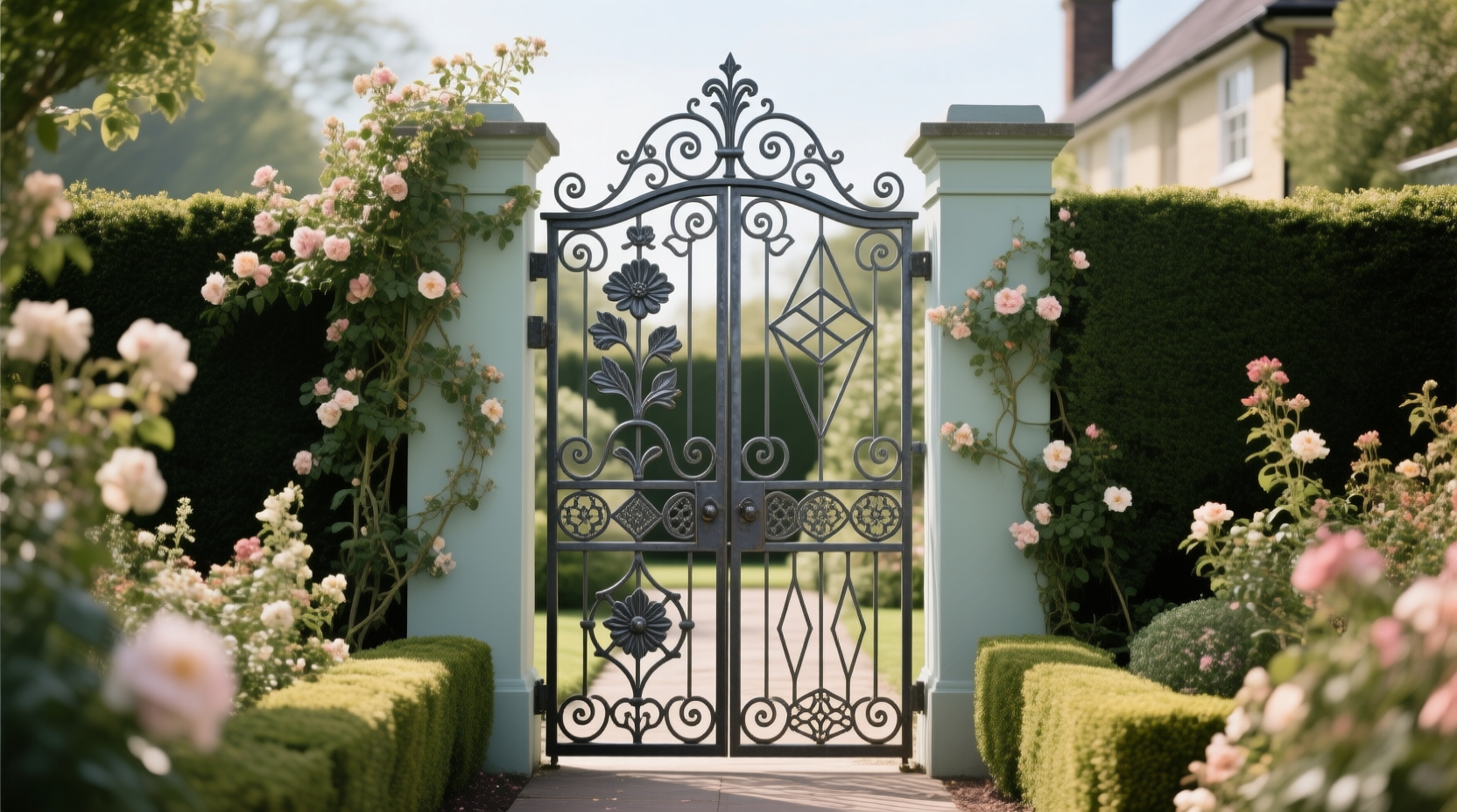 20+ Beautiful Metal Garden Gates That Add Personality